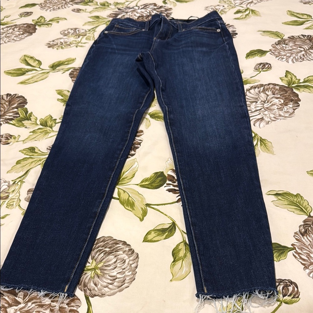 Banana Republic mid-rise dark Blue denim Skinny Jeans Versatile Style; line new